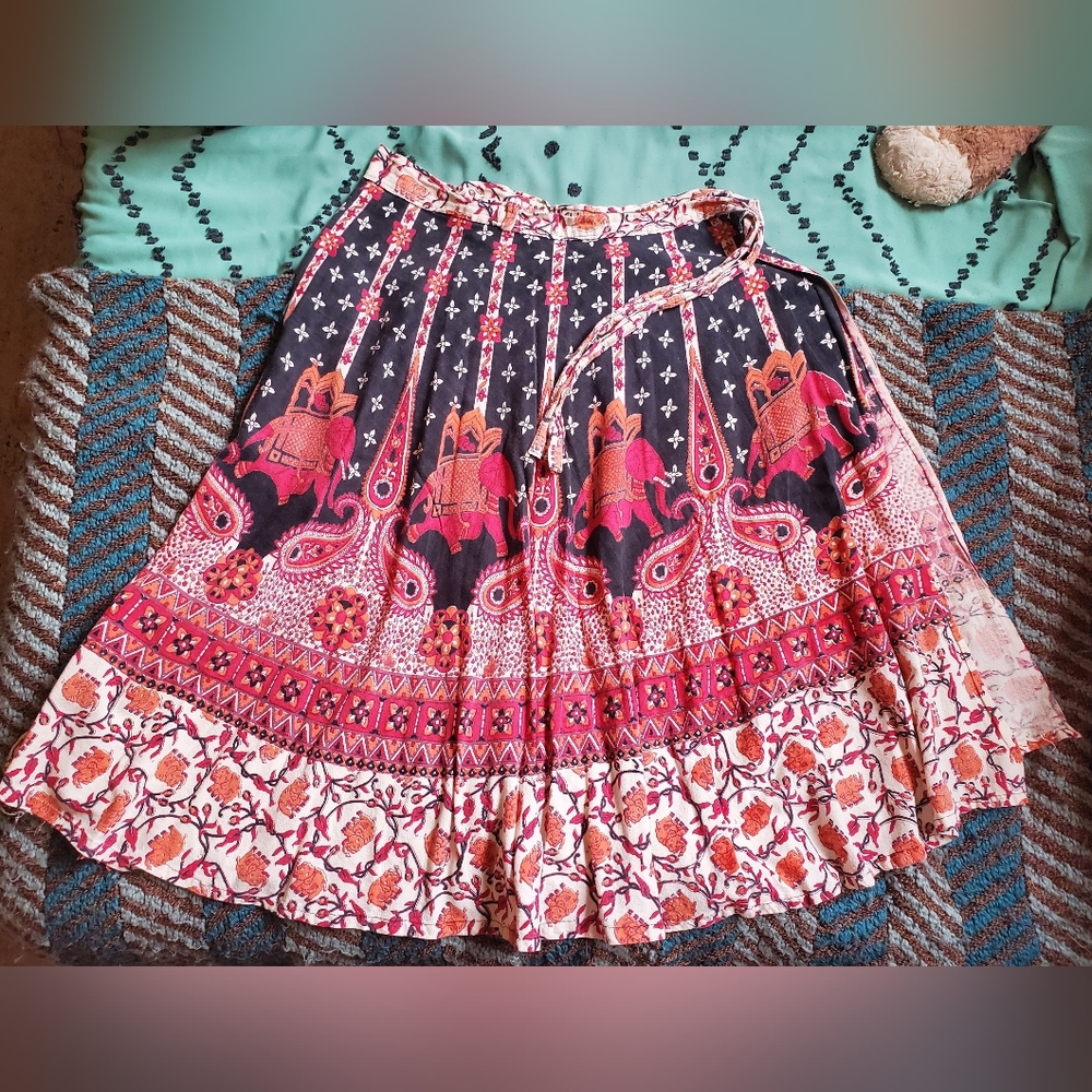 Lucky Brand Boho Wrap Skirt